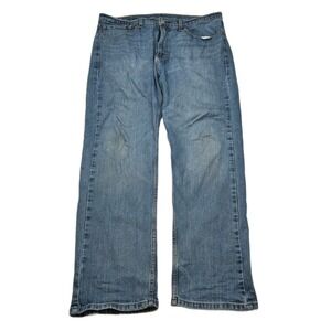Levi's 505 Jeans Mens 36x30 Blue Light Wash Denim‎ Pants Regular Fit
